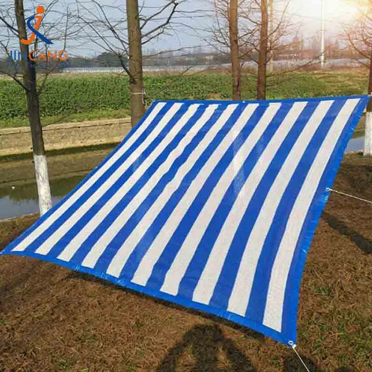 Materiale riciclato al 100% PP Tarpaulin con triangolo nero rinforzato