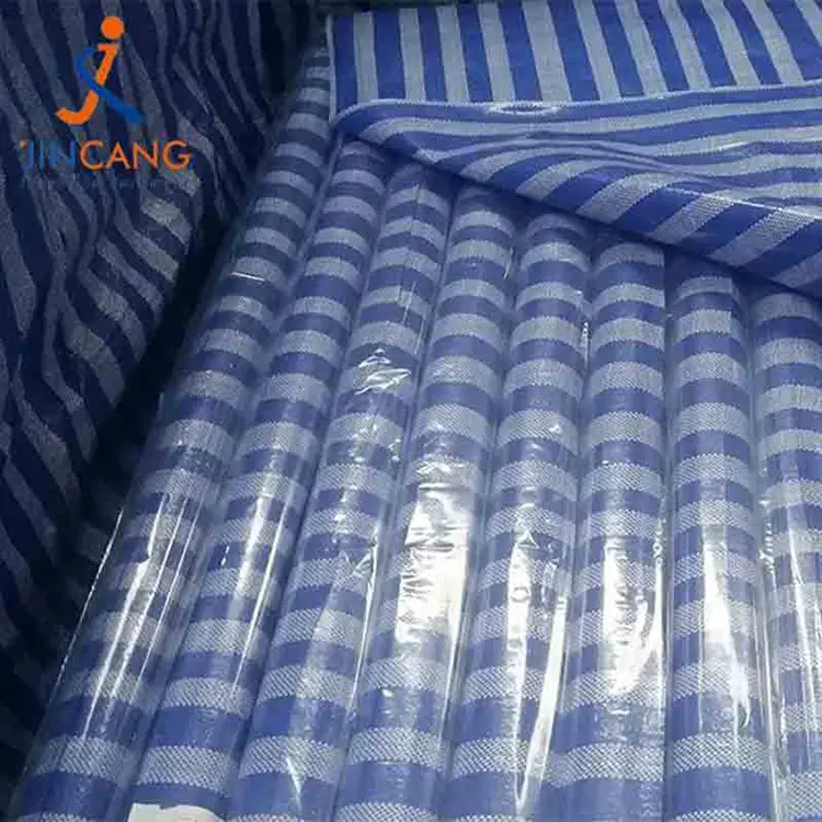 Materiale riciclato al 100% PP Tarpaulin con triangolo nero rinforzato