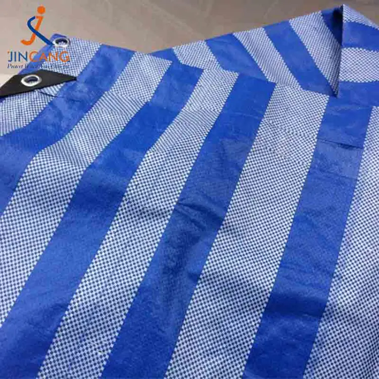 Materiale riciclato al 100% PP Tarpaulin con triangolo nero rinforzato