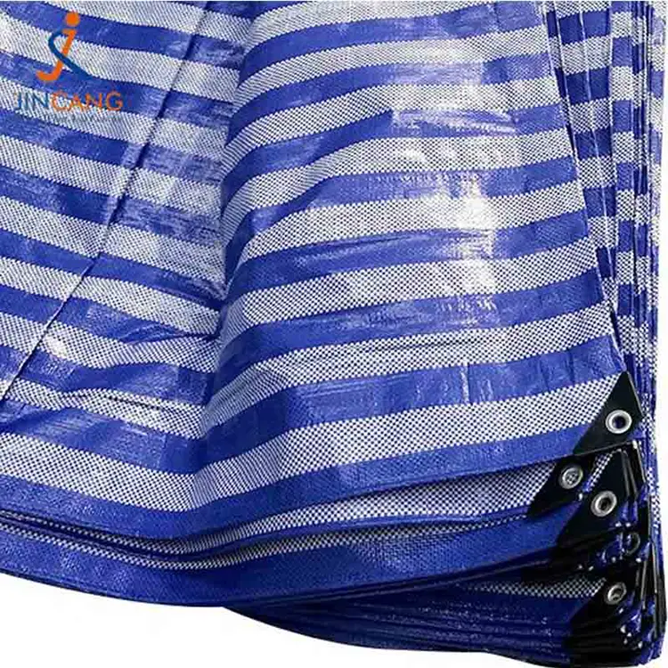 Materiale riciclato al 100% PP Tarpaulin con triangolo nero rinforzato