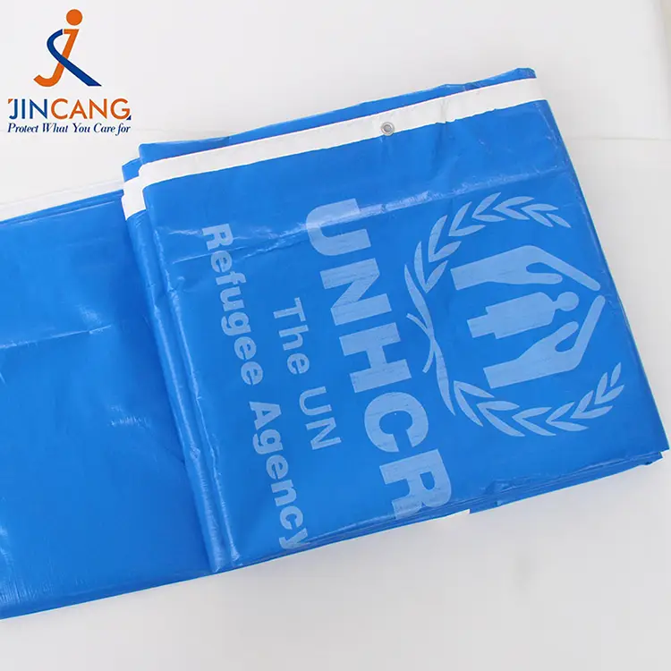 220 g blu bianco con tarpaulin di stampa PE