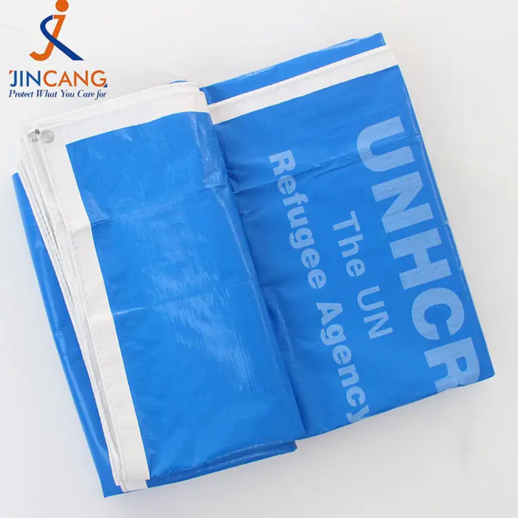 220 g blu bianco con tarpaulin di stampa PE
