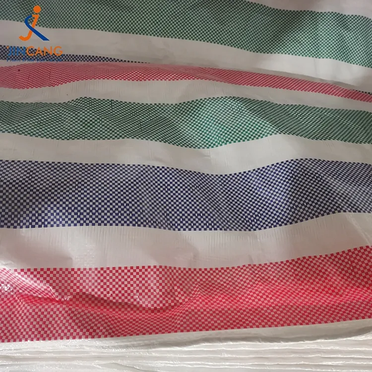 Rotolo di telone in PE con strisce da 90 GSM