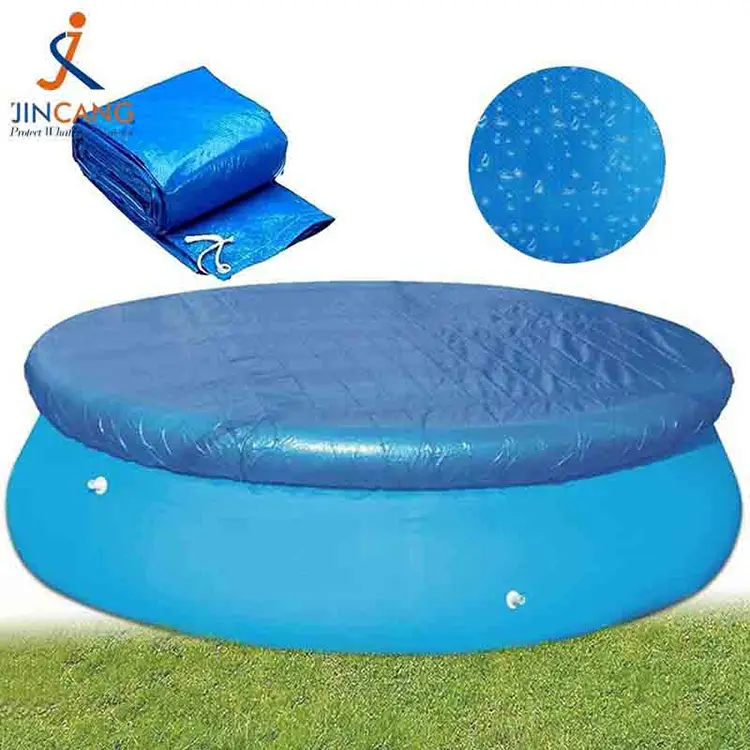 Copertura della piscina blu argento Copertura della piscina blu argento