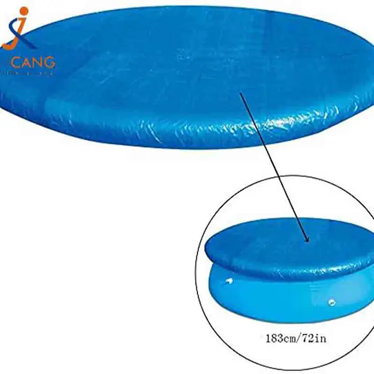 Copertura della piscina blu argento