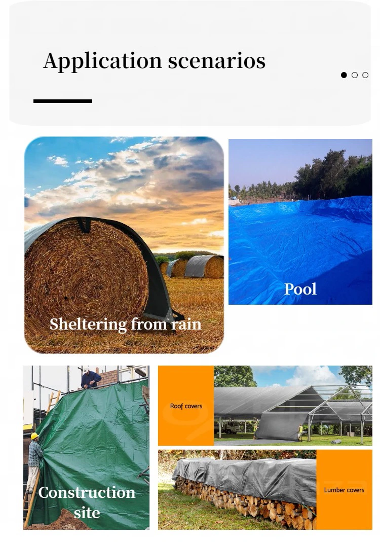 Black Silver 240 Virgin PE Tarpaulin