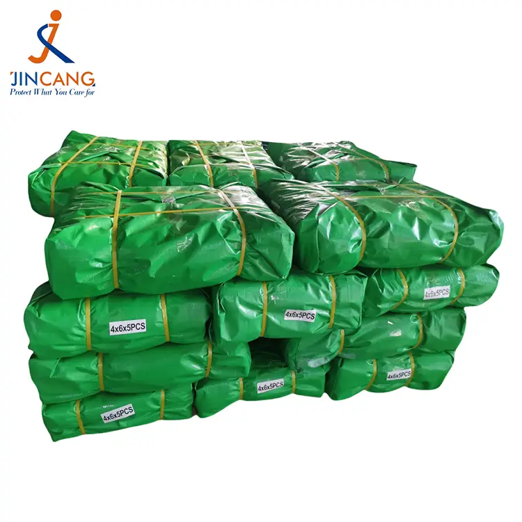 Erba verde 300 gsm vergine pe tarpaulin